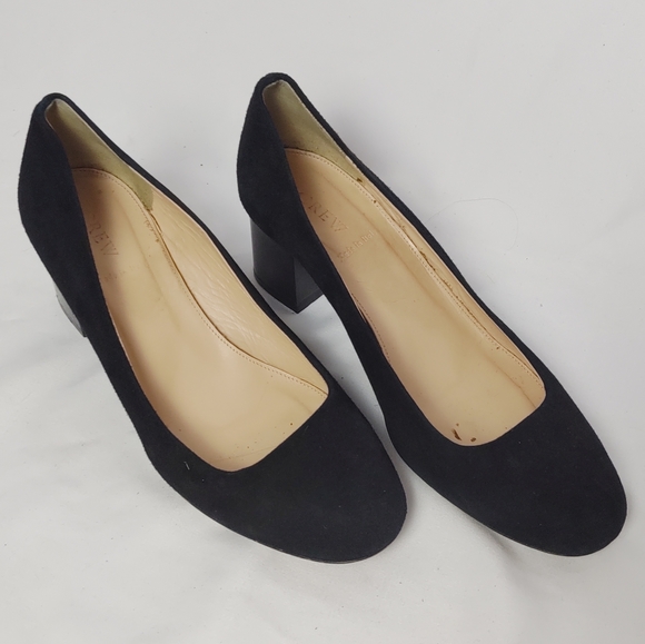 J. Crew Shoes - J. Crew Black Suede Heels size 8 1/2